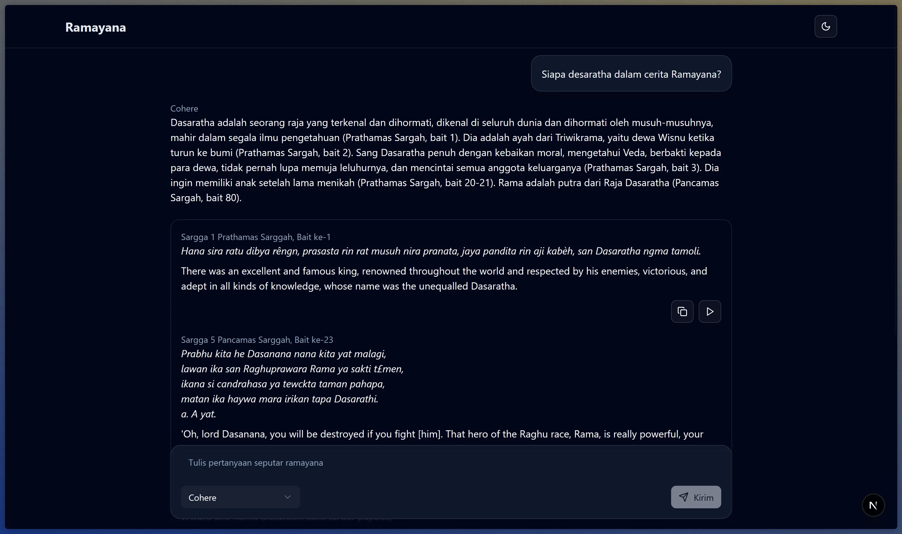 Ramayana AI Chatbot Banner